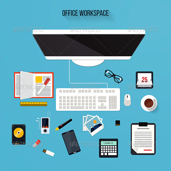 GraphicRiver Modern Design Office Elements 7921385 GraphicRiver Modern Design Office Elements 7921385