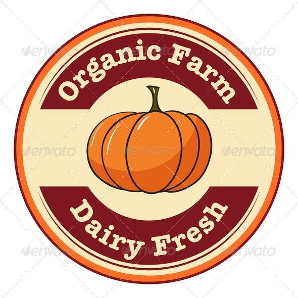 GraphicRiver Farm and Dairy Pumpkin Label 7925672 GraphicRiver Farm and Dairy Pumpkin Label 7925672