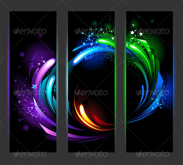 GraphicRiver Vertical Banners with Abstract Background 7925679 GraphicRiver Vertical Banners with Abstract Background 7925679