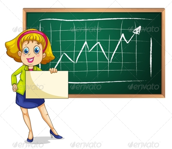 GraphicRiver Businesswoman with Blank Paper and Blackboard 7926013 GraphicRiver Businesswoman with Blank Paper and Blackboard 7926013