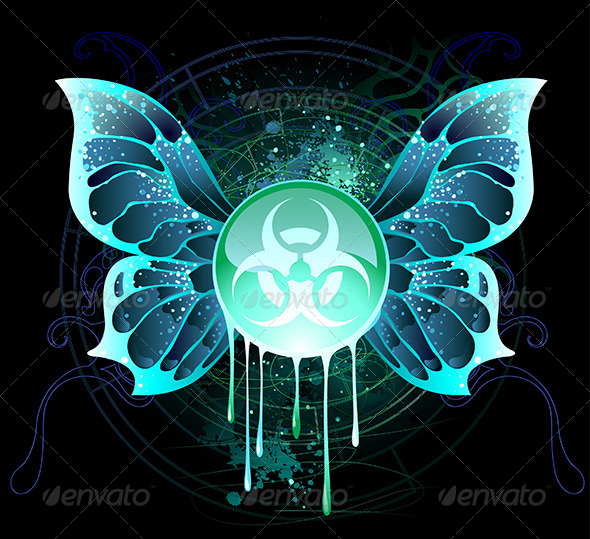 GraphicRiver Round Banner with a Symbol of Biological Danger 7926205 GraphicRiver Round Banner with a Symbol of Biological Danger 7926205