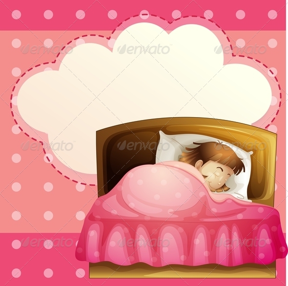 GraphicRiver Girl Sleeping in Bedroom 7926625 GraphicRiver Girl Sleeping in Bedroom 7926625