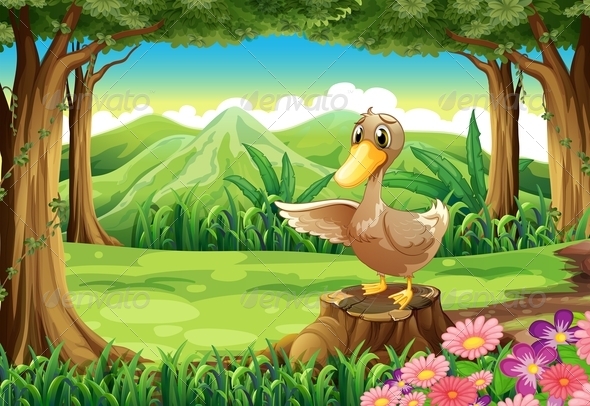 GraphicRiver Duck in a Forest 7926647 GraphicRiver Duck in a Forest 7926647