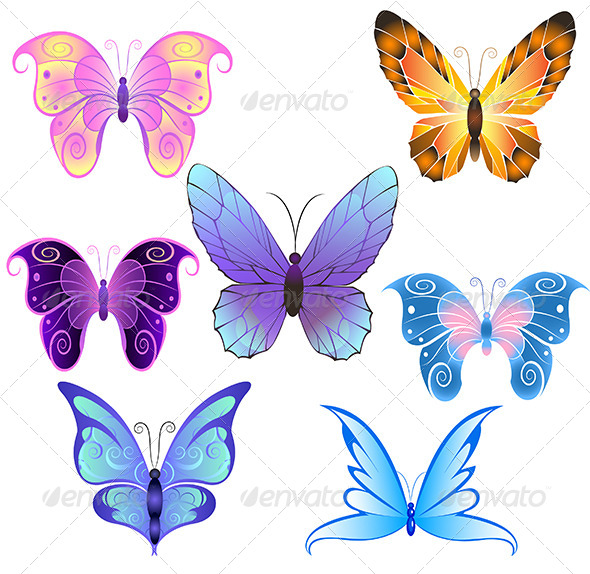 GraphicRiver Butterflies 7927707 GraphicRiver Butterflies 7927707