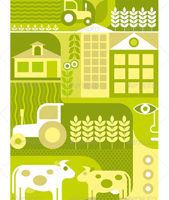 GraphicRiver Farm Illustration 7930248 GraphicRiver Farm Illustration 7930248