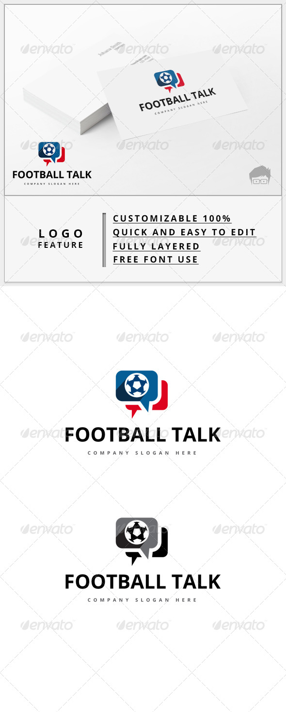 GraphicRiver Football Talk Logo 7932085 GraphicRiver Football Talk Logo 7932085