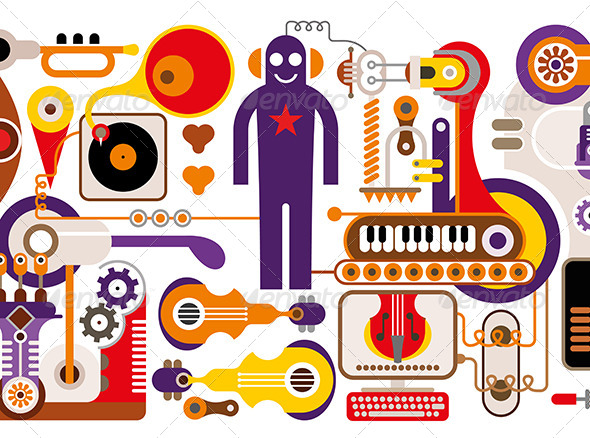 GraphicRiver Abstract Music Illustration 7932934 GraphicRiver Abstract Music Illustration 7932934