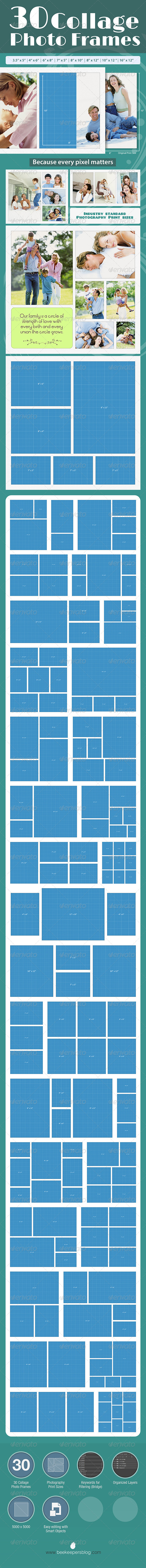 GraphicRiver 30 Collage Photo Frames 7933875 GraphicRiver 30 Collage Photo Frames 7933875