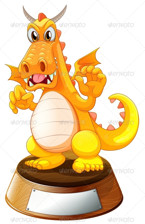 GraphicRiver Angry Dragon Above the Trophy Stand 7935013 GraphicRiver Angry Dragon Above the Trophy Stand 7935013