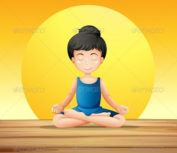 GraphicRiver Girl Doing Yoga 7937290 GraphicRiver Girl Doing Yoga 7937290