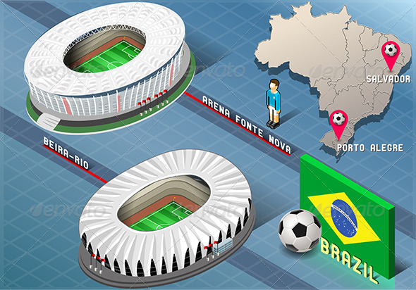 GraphicRiver Isometric Stadium of Salvador and Porto Alegre 7937681 GraphicRiver Isometric Stadium of Salvador and Porto Alegre 7937681
