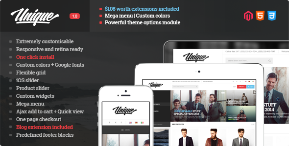 ThemeForest Unique Responsive & Retina Ready Magento Theme 7940529 ThemeForest Unique Responsive & Retina Ready Magento Theme 7940529