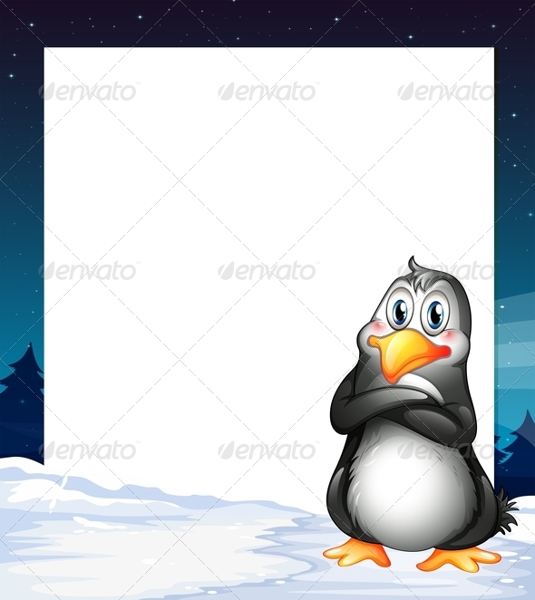 GraphicRiver An Empty Template with a Penguin 7943045 GraphicRiver An Empty Template with a Penguin 7943045