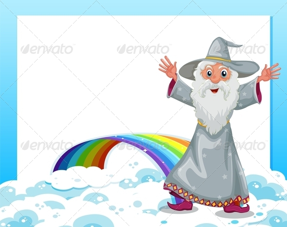 GraphicRiver An Empty Template with a Wizard and a Rainbow 7943064 GraphicRiver An Empty Template with a Wizard and a Rainbow 7943064