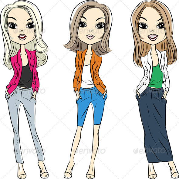 GraphicRiver Fashion Girls 7945810 GraphicRiver Fashion Girls 7945810