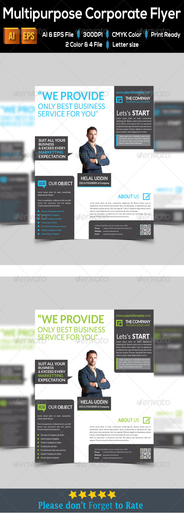 GraphicRiver Multipurpose Corporate Flyer 7948871 GraphicRiver Multipurpose Corporate Flyer 7948871