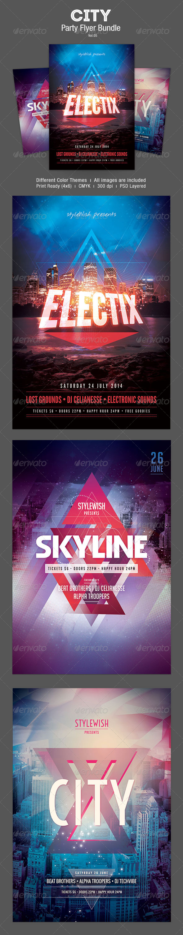 City Flyer Bundle Vol.05 (Print Templates)