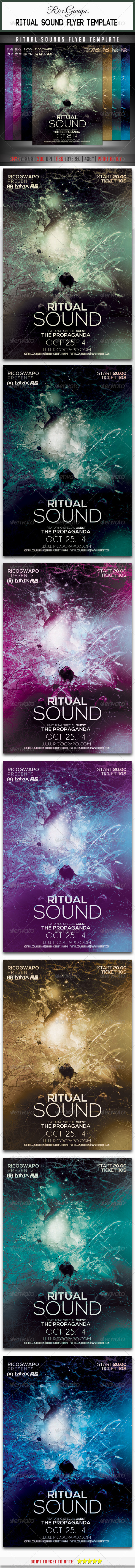 GraphicRiver Ritual Sounds Flyer Template 7905006 GraphicRiver Ritual Sounds Flyer Template 7905006