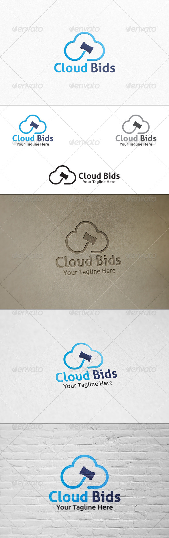 GraphicRiver Cloud Bids Logo Template 7955980 GraphicRiver Cloud Bids Logo Template 7955980