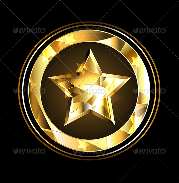 GraphicRiver Gold Star Foil 7957287 GraphicRiver Gold Star Foil 7957287