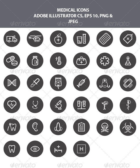 GraphicRiver Medical Icons 7958767 GraphicRiver Medical Icons 7958767