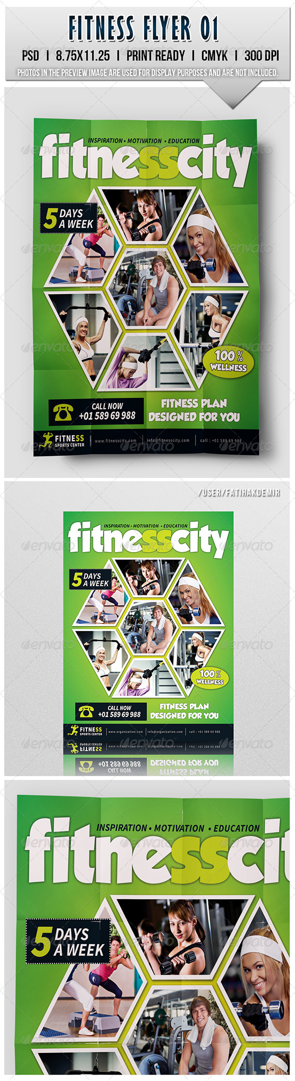 GraphicRiver Fitness City Flyers 01 7959216 GraphicRiver Fitness City Flyers 01 7959216