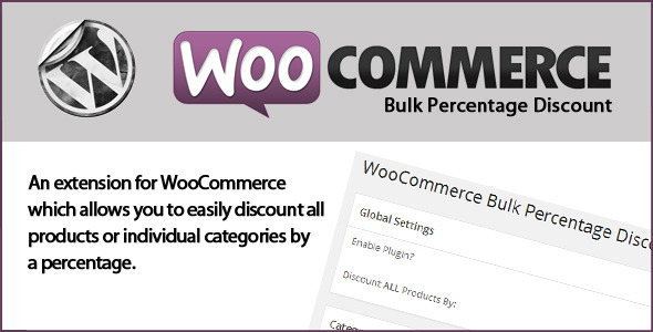 CodeCanyon WooCommerce Bulk Percentage Discount 7960493 CodeCanyon WooCommerce Bulk Percentage Discount 7960493