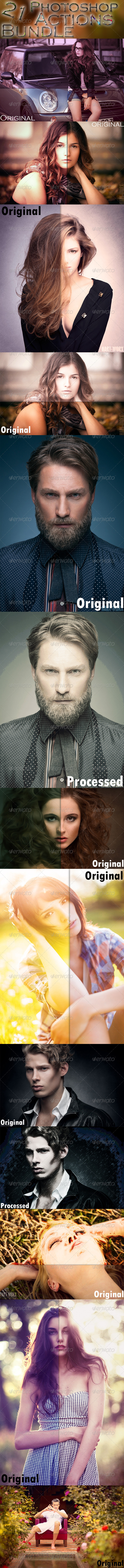 GraphicRiver 21 Photoshop Actions Bundle 7960500 GraphicRiver 21 Photoshop Actions Bundle 7960500