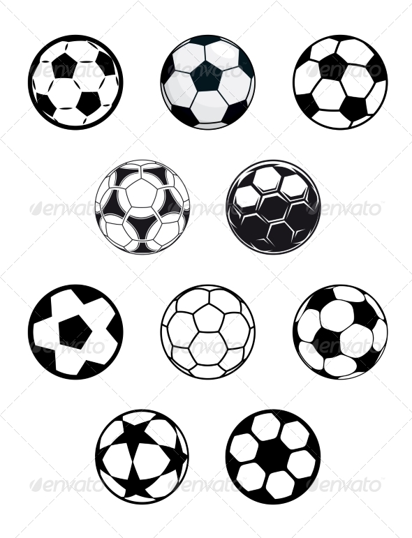 GraphicRiver Set of Soccer or Football Balls 7961733 GraphicRiver Set of Soccer or Football Balls 7961733