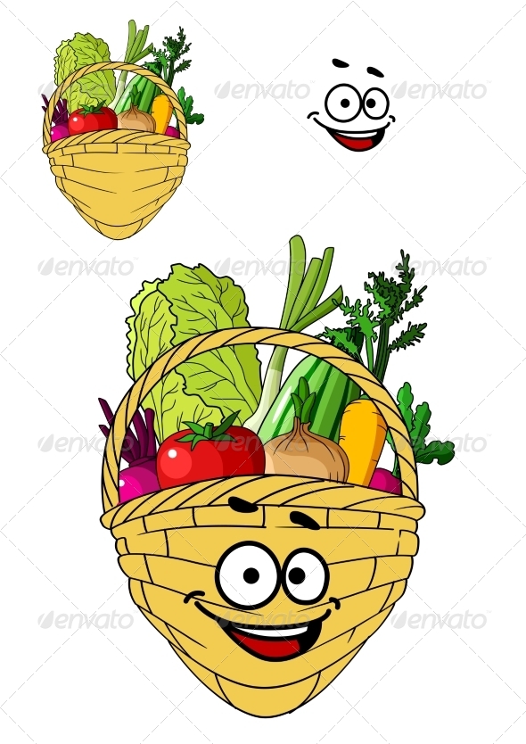 GraphicRiver Shopping Basket with Healthy Groceries 7966631 GraphicRiver Shopping Basket with Healthy Groceries 7966631