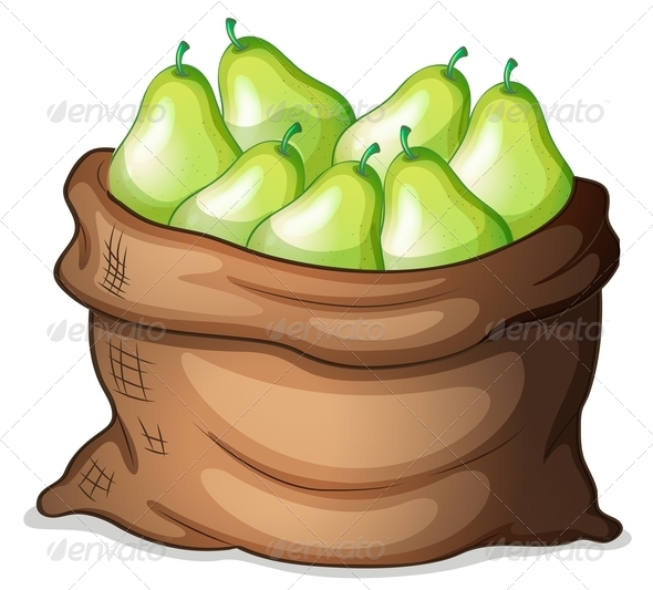 GraphicRiver Sack of Pears 7969353 GraphicRiver Sack of Pears 7969353