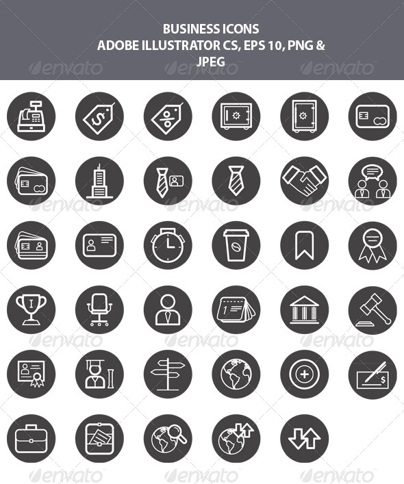GraphicRiver Business Icons 7970379 GraphicRiver Business Icons 7970379