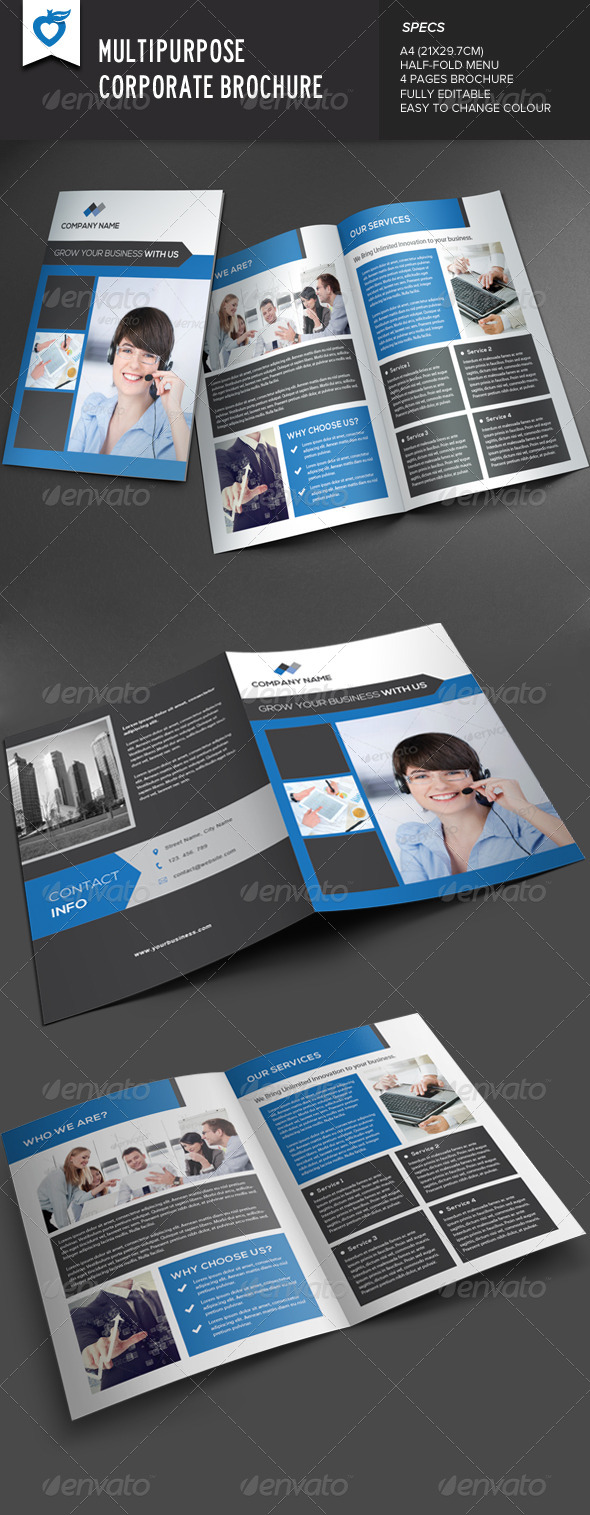 GraphicRiver Multipurpose Corporate Brochure 7948410 GraphicRiver Multipurpose Corporate Brochure 7948410