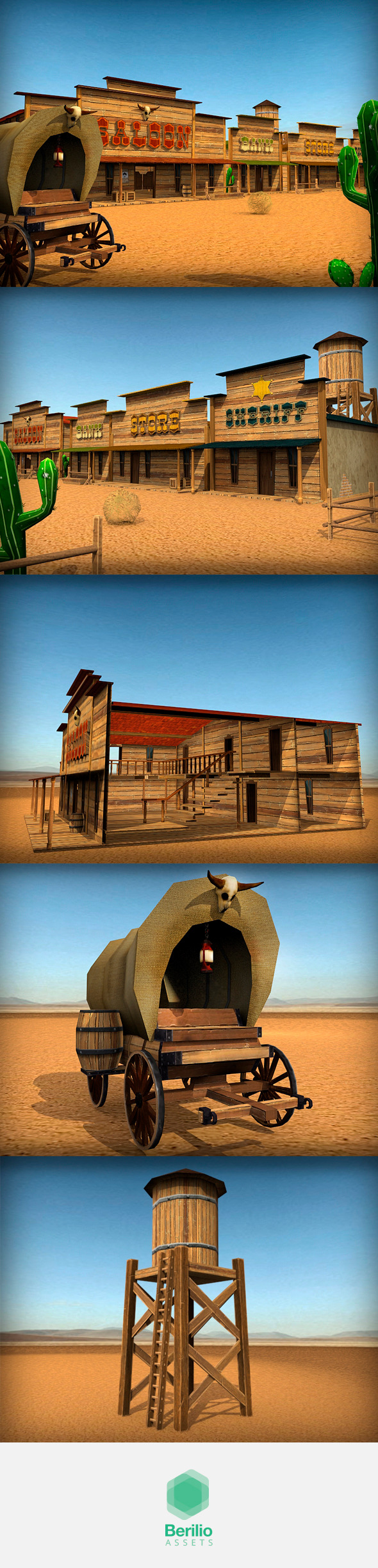 3DOcean Low Poly Cartoonish Western Pack 7974705 3DOcean Low Poly Cartoonish Western Pack 7974705