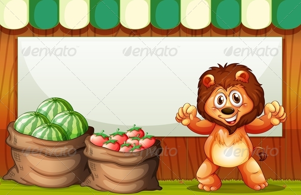 GraphicRiver Lion at a Market 7974817 GraphicRiver Lion at a Market 7974817