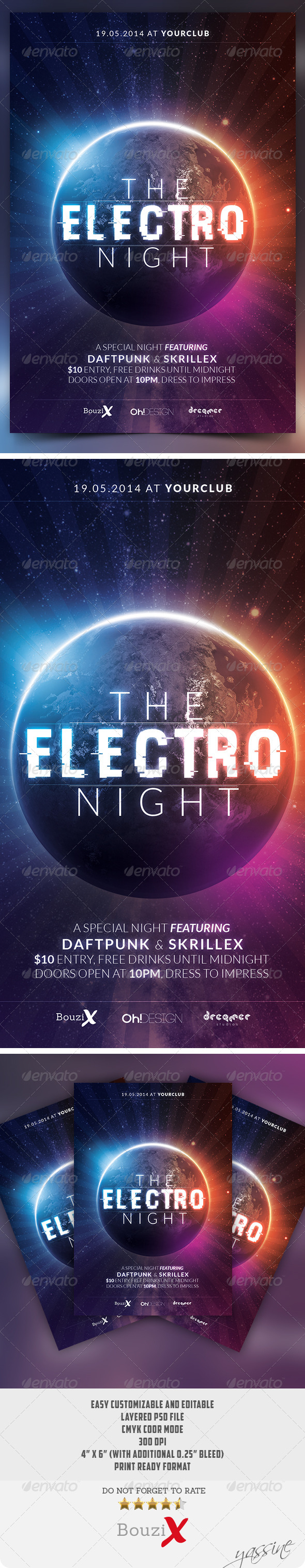 GraphicRiver The Electro Night 7959892 GraphicRiver The Electro Night 7959892