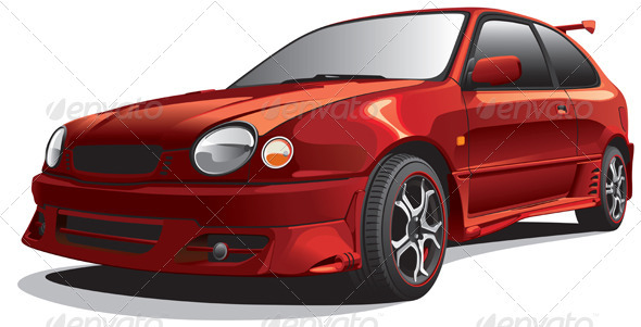 Drag Car No1 - Objects Vectors