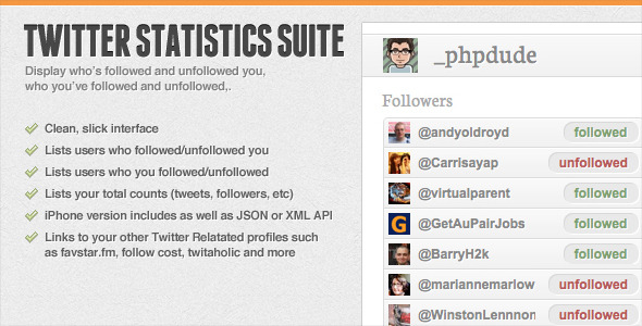 CodeCanyon Twitter Statistics Suite 156909 CodeCanyon Twitter Statistics Suite 156909