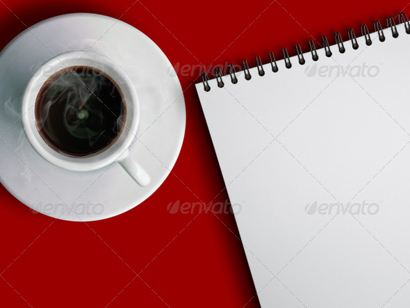Stock Photo - PhotoDune cup of hot coffe and notebook 821300 Stock Photo - PhotoDune cup of hot coffe and notebook 821300