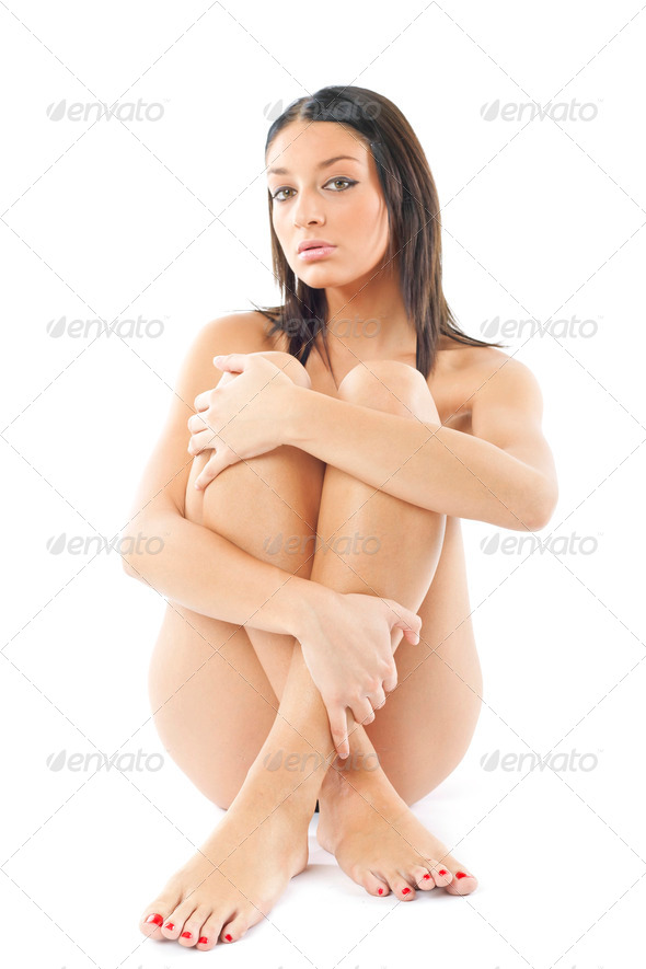 Beautiful Woman sitting and Feeling Good - Stock Photo - Images