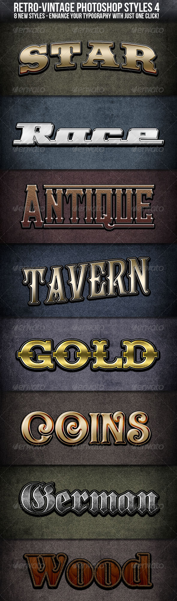 Retro Vintage Styles 4 - Text Effects Styles