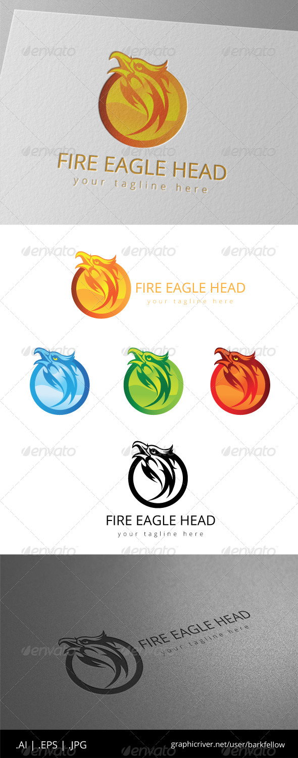 Eagle Fire Head Logo