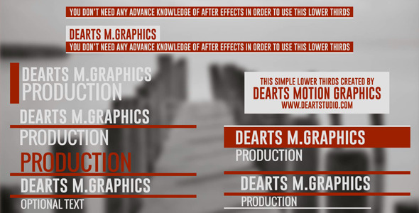 Clean Elegant Lower Third Clean Elegant Lower Third