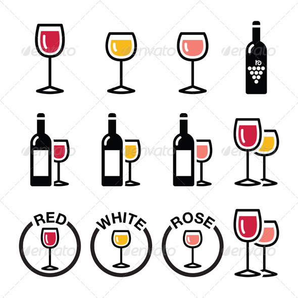 GraphicRiver Wine Types Icons Set 8471143 GraphicRiver Wine Types Icons Set 8471143
