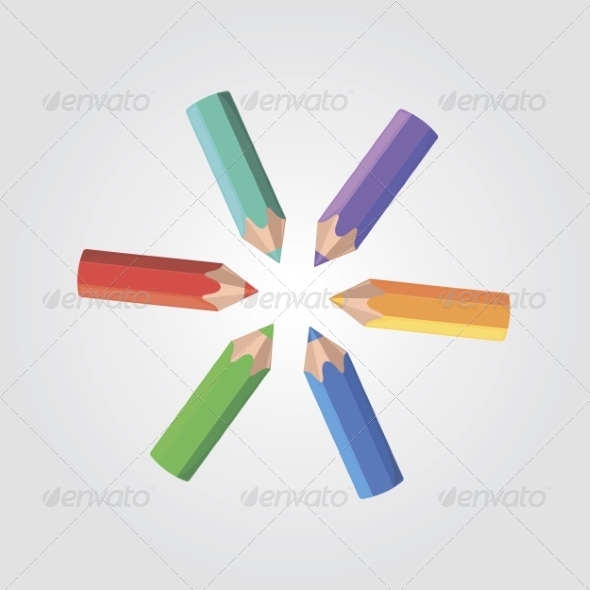 GraphicRiver Colored Pencils 8472358 GraphicRiver Colored Pencils 8472358
