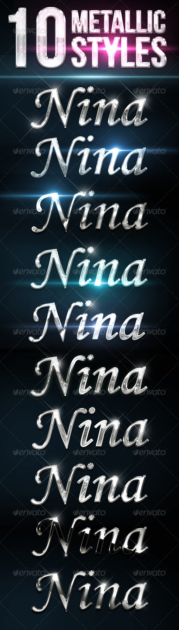GraphicRiver 10 Metallic And Chrome Text Effects 8472576 GraphicRiver 10 Metallic And Chrome Text Effects 8472576