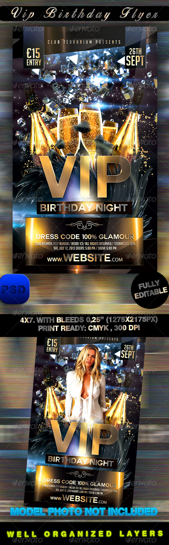 VIP Birthday Flyer VIP Birthday Flyer