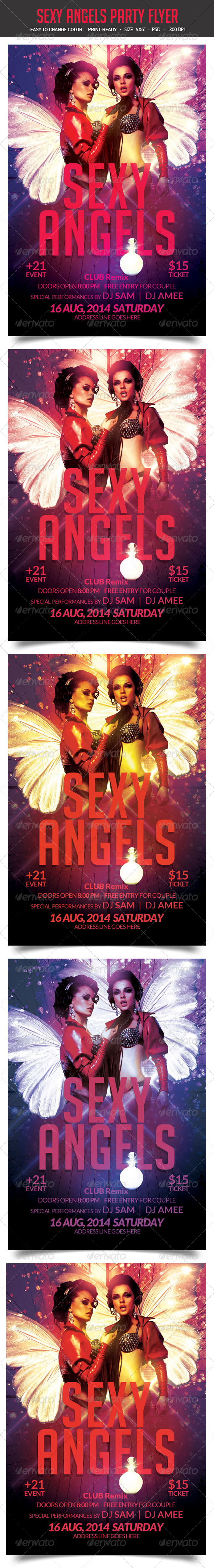 Sexy Angels Party Flyer