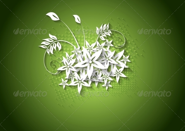 GraphicRiver Abstract Floral Background with Flowers 8485768 GraphicRiver Abstract Floral Background with Flowers 8485768