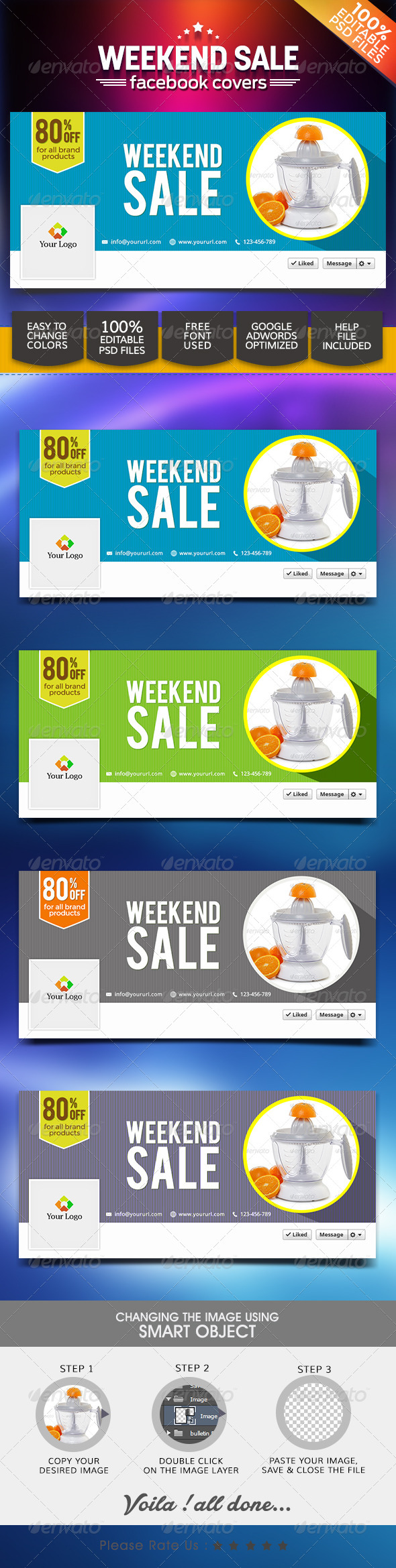 GraphicRiver Weekend Sale Facebook Cover Page 8487700 GraphicRiver Weekend Sale Facebook Cover Page 8487700
